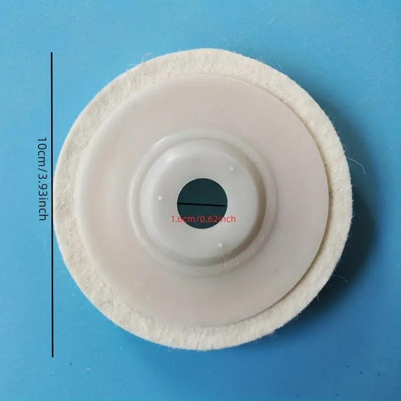 1pc 100*16*8mm Wool Felt Disc Sanding Wheel For Angle Grinder, Compatible Devices: Angle Grinder, Grit Material Type: Wool, Material: Plastic