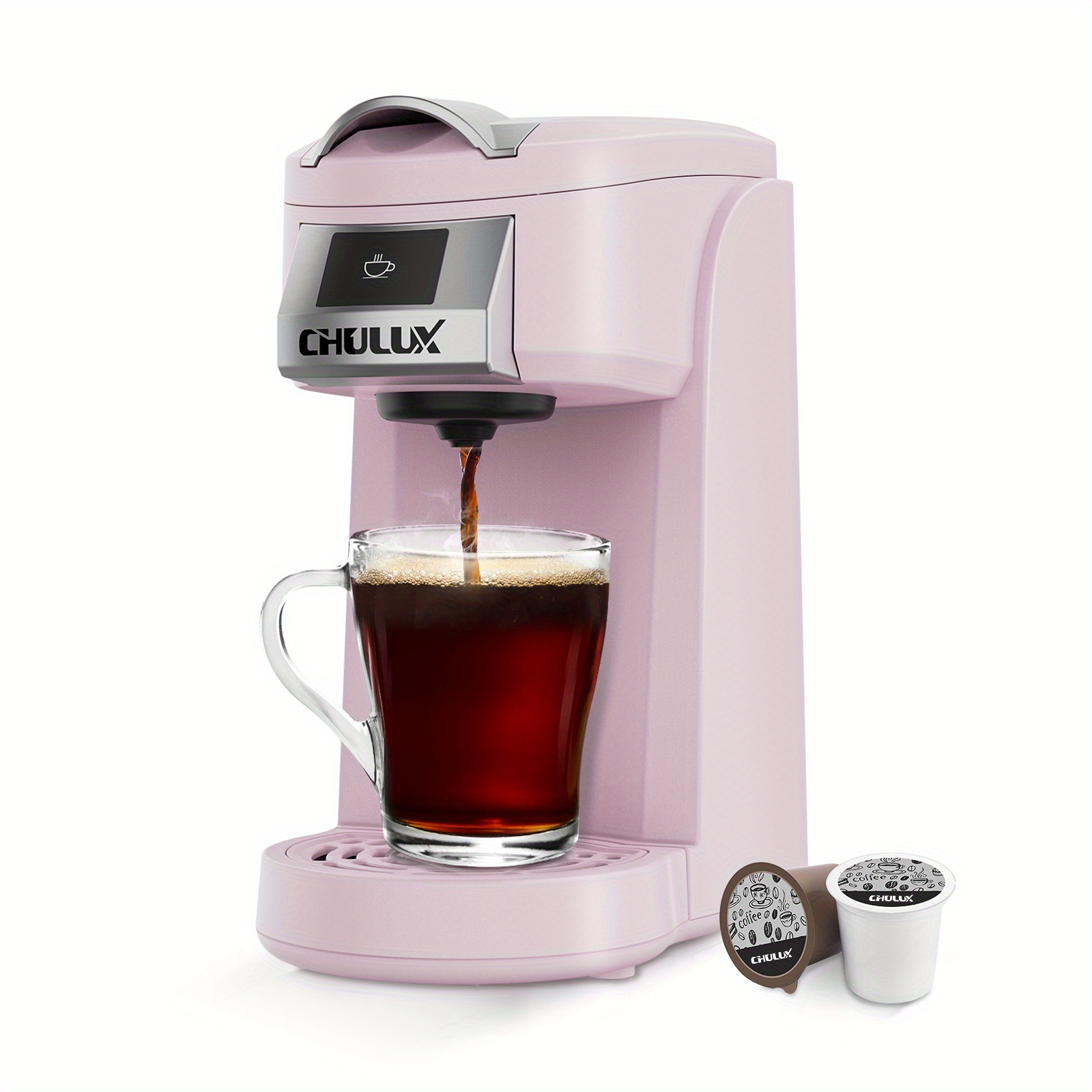 CHULUX Single Serve / Cup [Coffee] Maker Brewer for K-Cup & Ground & Tea  Leaf, Travel