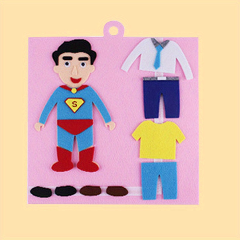 kindergarten characters dress up cognitive puzzle handcrafted   for childrens educational play details 0