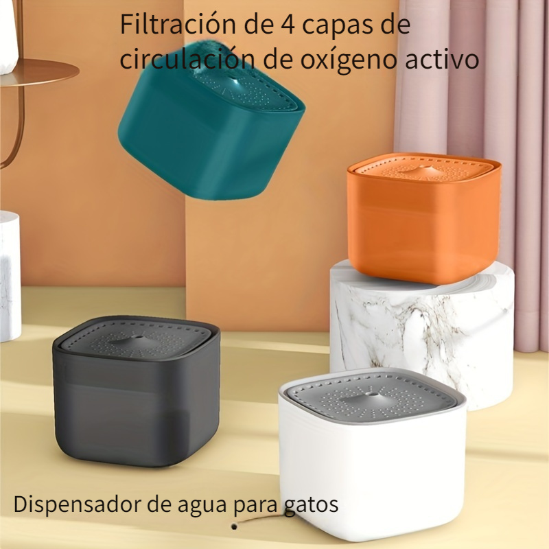 Dispensador De Agua De Fuente De Agua Para Mascotas Automático Inteligente  De 2L Para Suministros De Bebida Para Gatos Y Perros - Temu