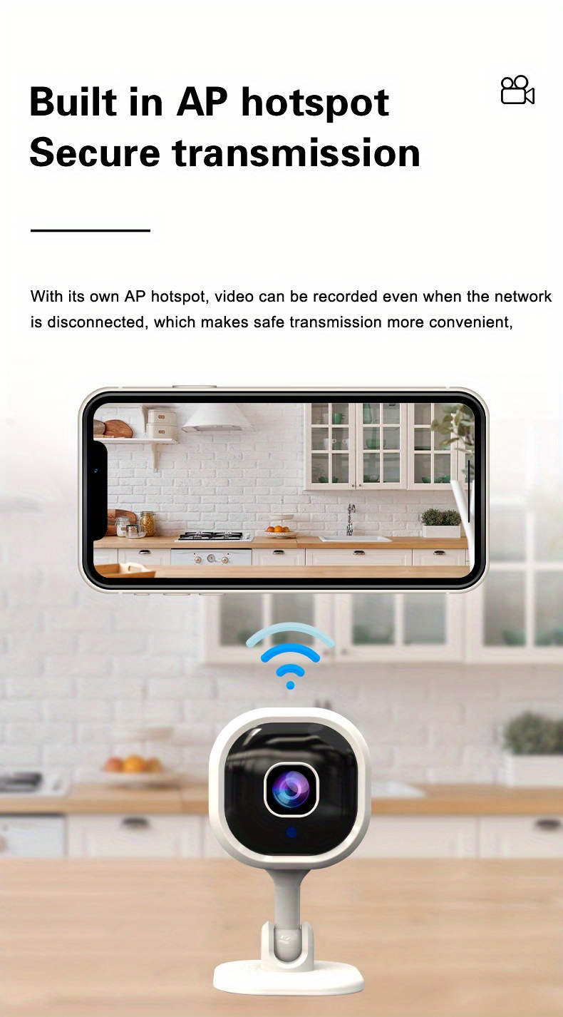 intelligent infant   camera 1080p camera indoor card machine with motion detection sound detection and sound alarm function excluding memory card need to be   separately christmas halloween thanksgiving day gift details 6