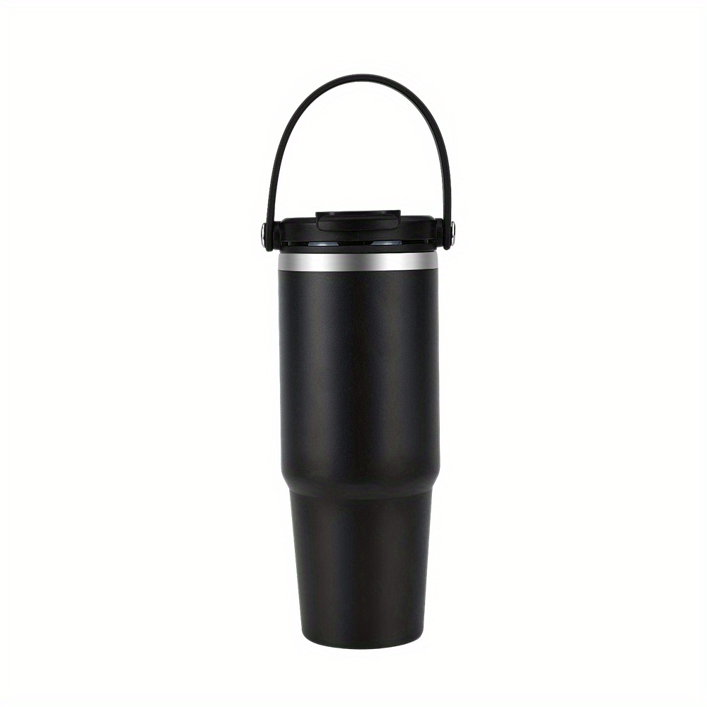 Tumbler With Lid And Straw, 18/8 Stainless Steel Vacuum Insulated Travel Mug,  Double Wall Leakproof Coffee Cup, Sports Water Bottle For Hot And Cold  Drinks - Temu