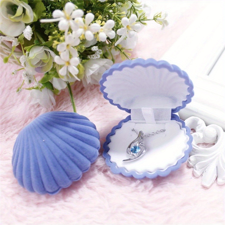 Pink Earring Storage Box, Universal Jewelry Shell Box