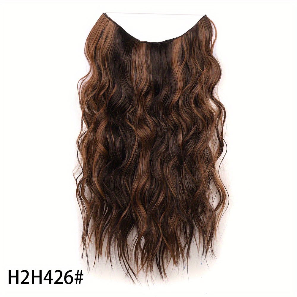 Invisible Wire Synthetic Hair Extensions Adjustable Long - Temu