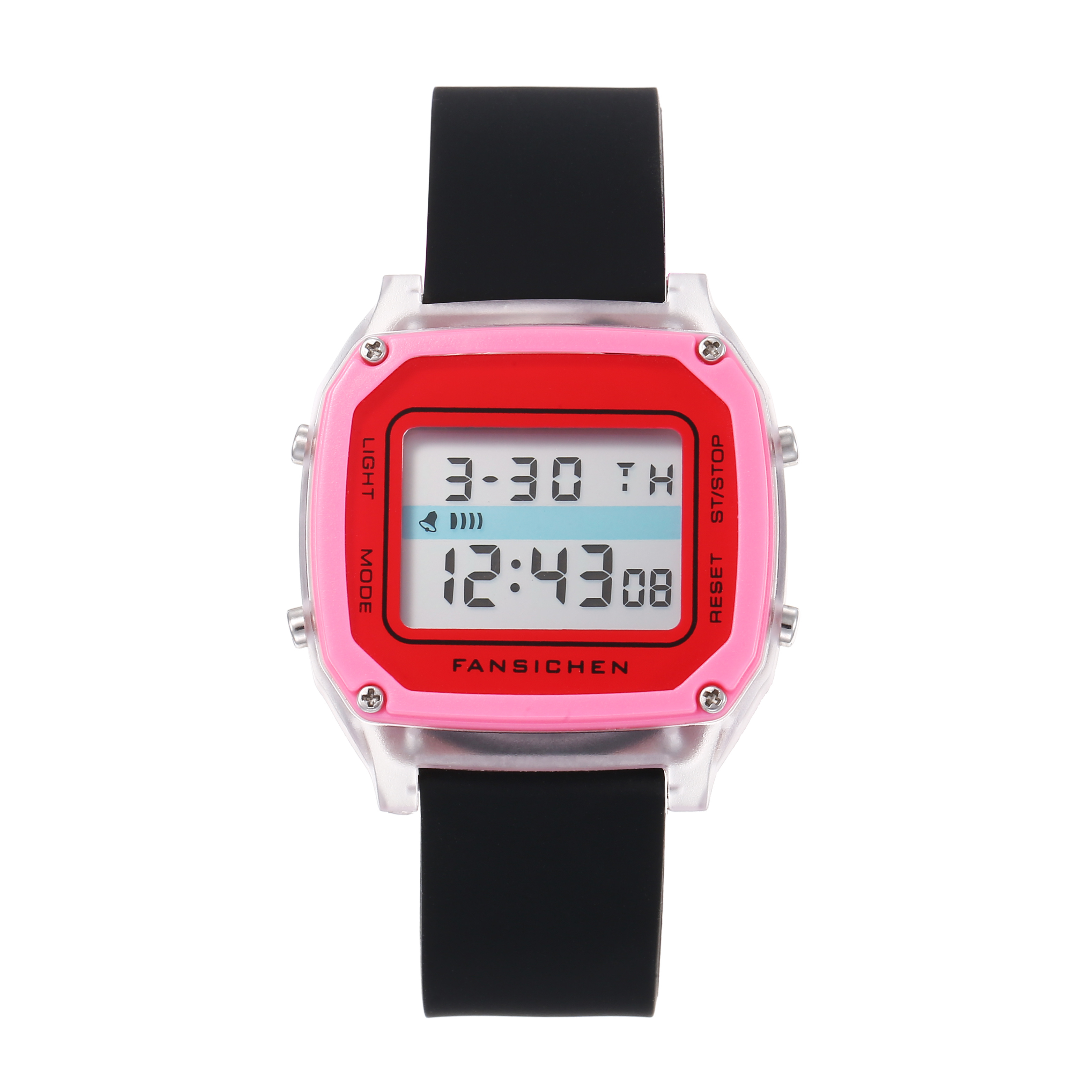 Relógio de pulso com display digital, mostrador em LED e pulseira de  silicone - Mambos Loja Virtual