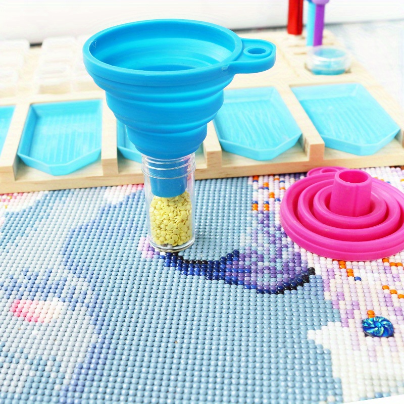 5D DIY Diamond Painting Tool Accessories Plastic Funnel Round