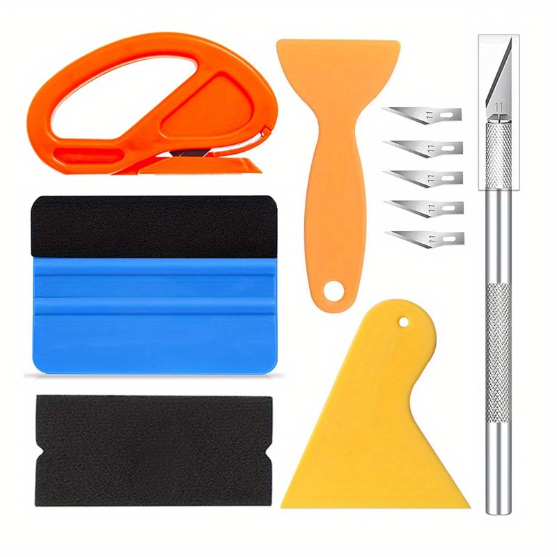 Top Quality Vinyl Wrap Car Scraper Set With Ice Scrap, Carbon Fiber Film  Cutter, Static Cling Stickers Cutter For Window Tint Accessories Drop  Delivery Available From Tyfyhomes, $11.76