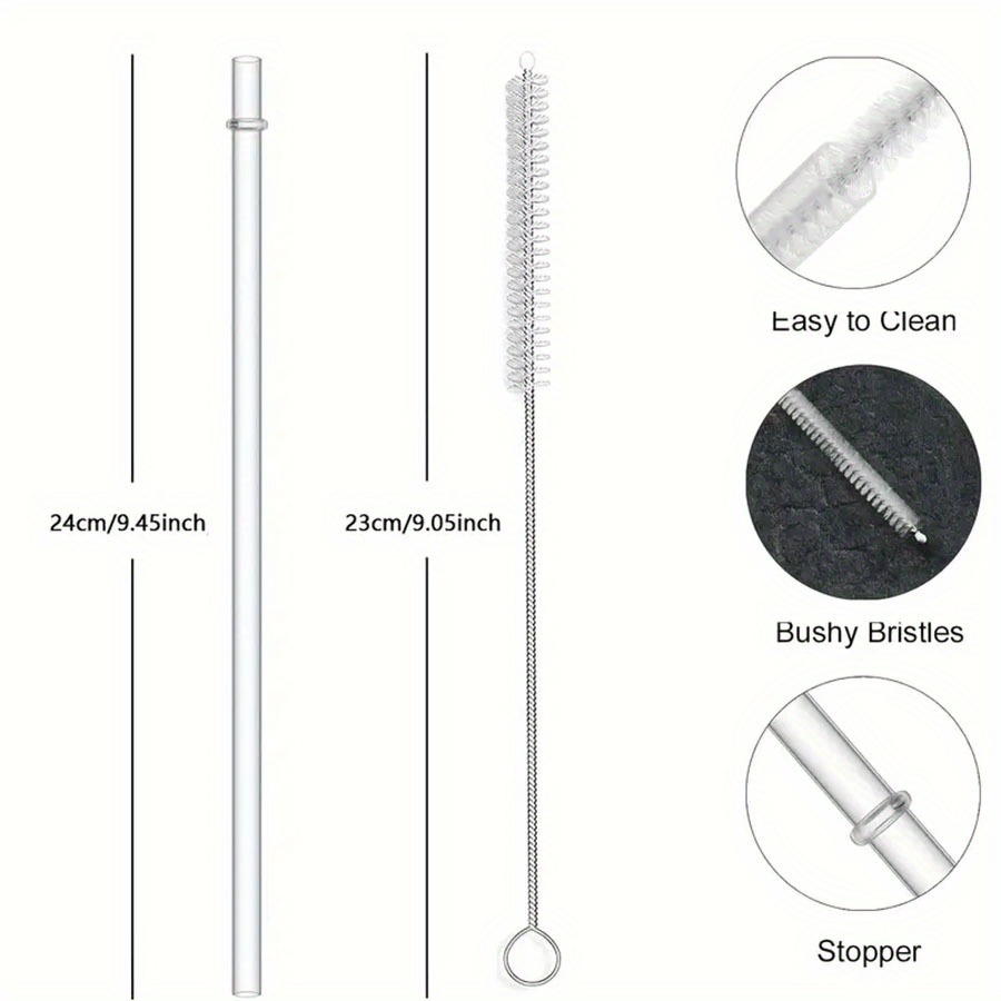 Straws Reusable Hard Transparent Plastic Clear - Temu