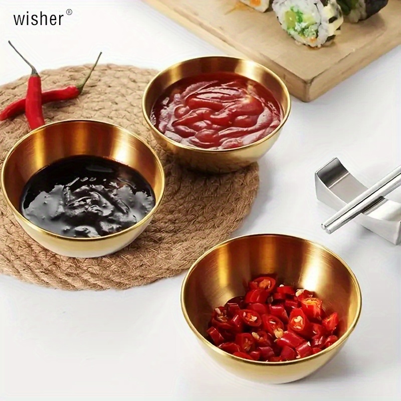 Racing Butterfly 1pc Seasoning Dishes Stainless Steel Sauce Dishes
