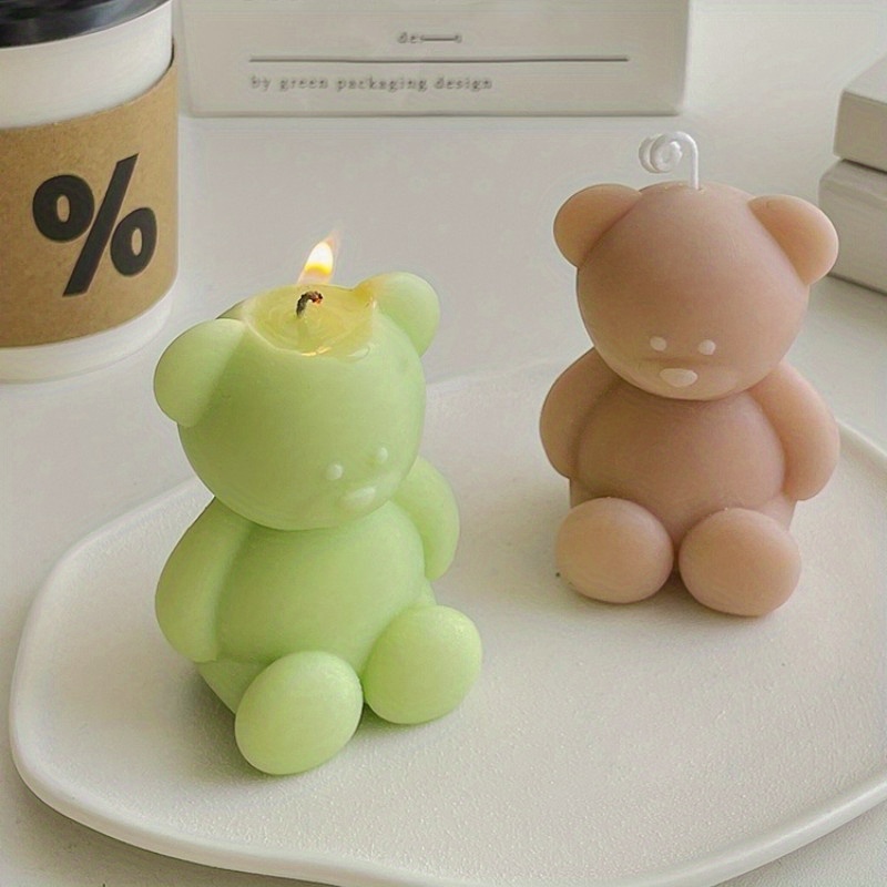 Aromatherapy Candle Little Bear Cute Shape Decoration Diy - Temu