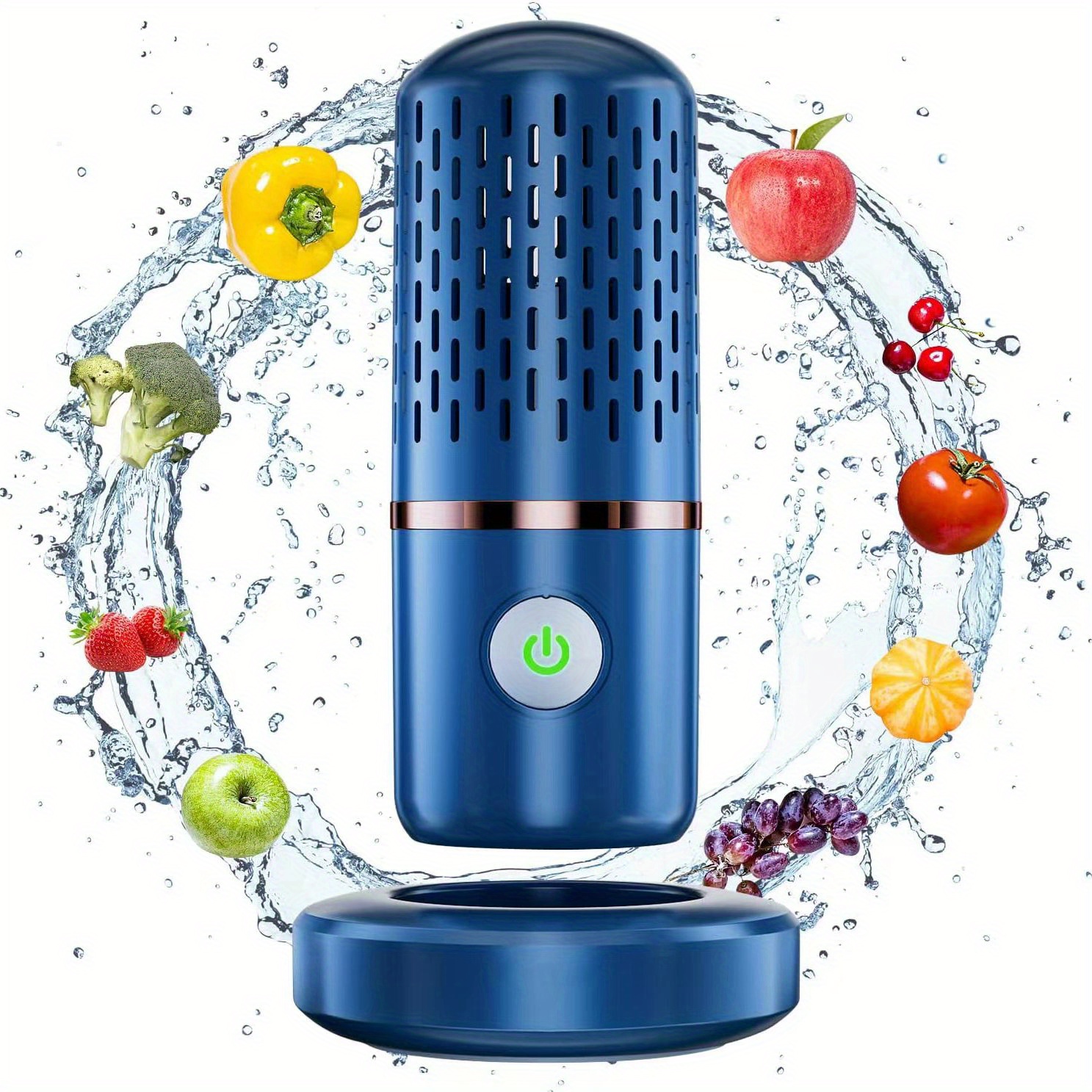 Portable Fruit And Vegetable Cleaner Machine With Usb Rechargeable Oh Ion  Purification Technology - Upgraded 3600mah Large Battery Capacity, 250 Mins  Working Time - Temu Japan