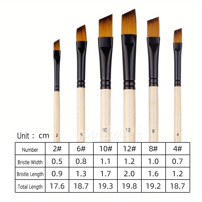 Logs Paint Brushes Paint Brushes For Acrylic Painting Oil - Temu