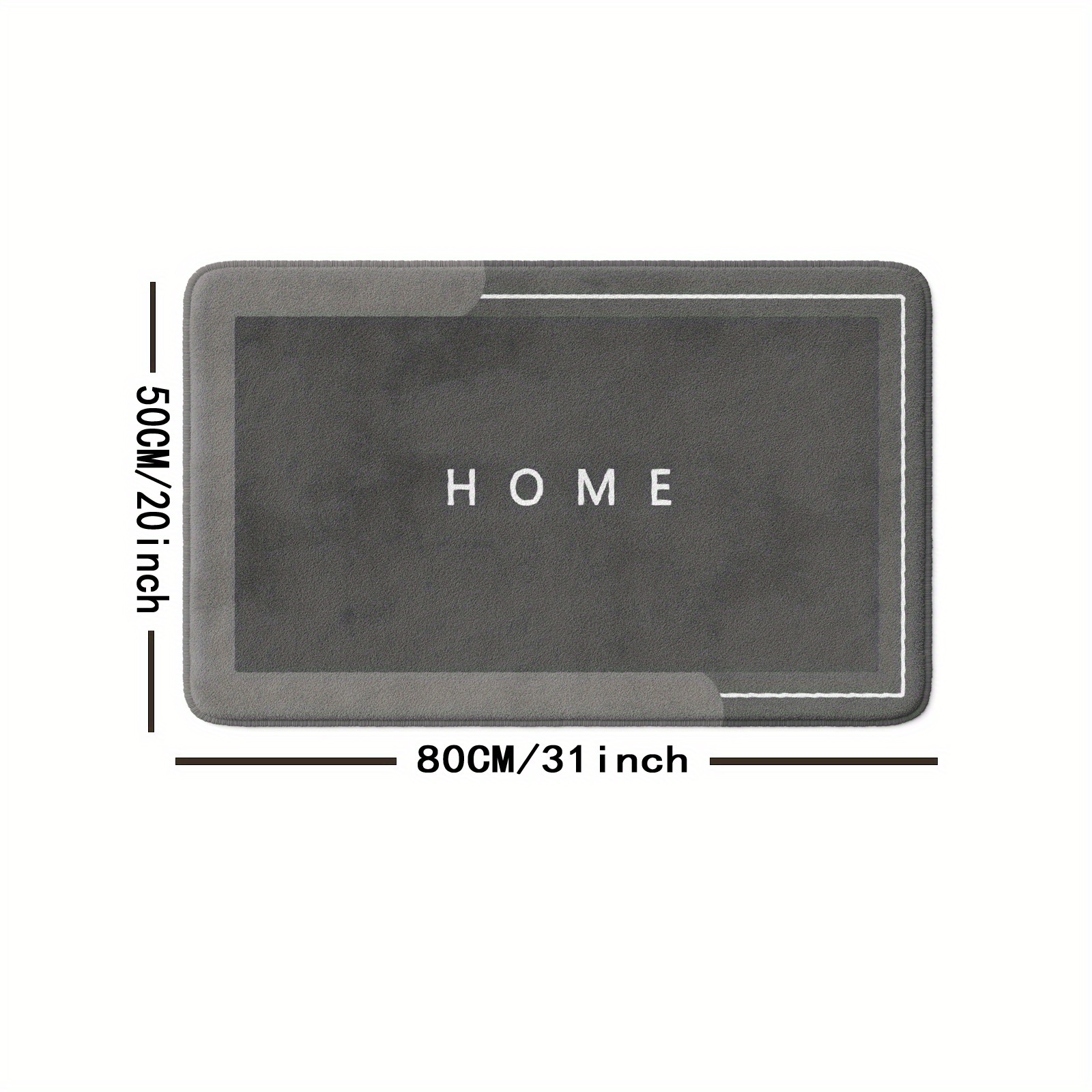 Contemporary Geometric Figure Bath Mat 16x24 20x31