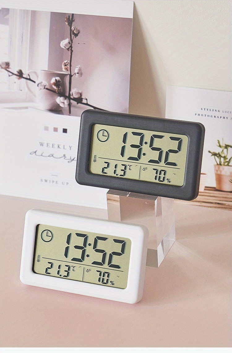 Smiledrive Thermometer Hygrometer Mini Digital Clock Temperature