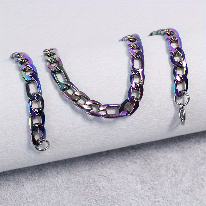 Louis Vuitton Chain Necklace Monogram Rainbow in Metal with Silver