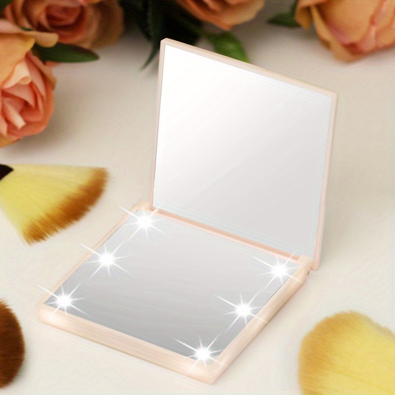 Folding Double-Sided Cosmetic Mirrors for Women Gifts with Flowing