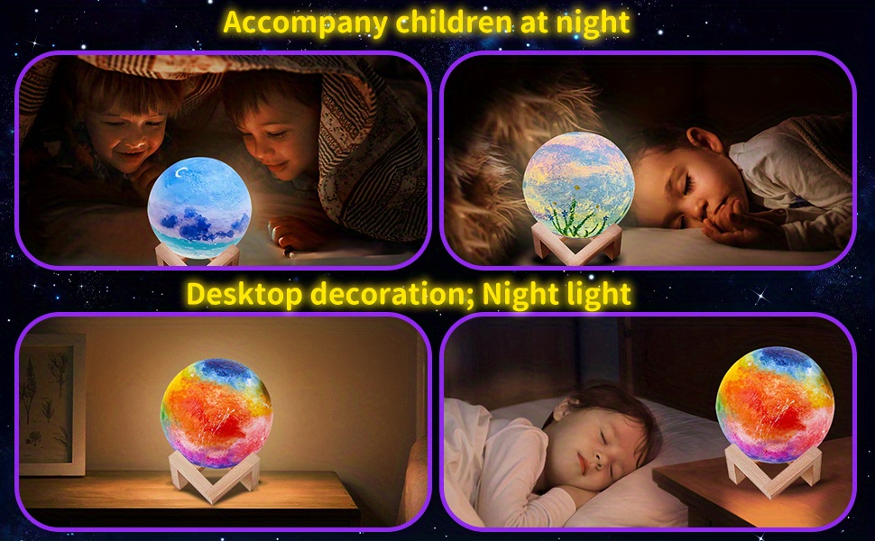  MSVDT Paint Your Own Moon Lamp Kit,Christmas Arts and