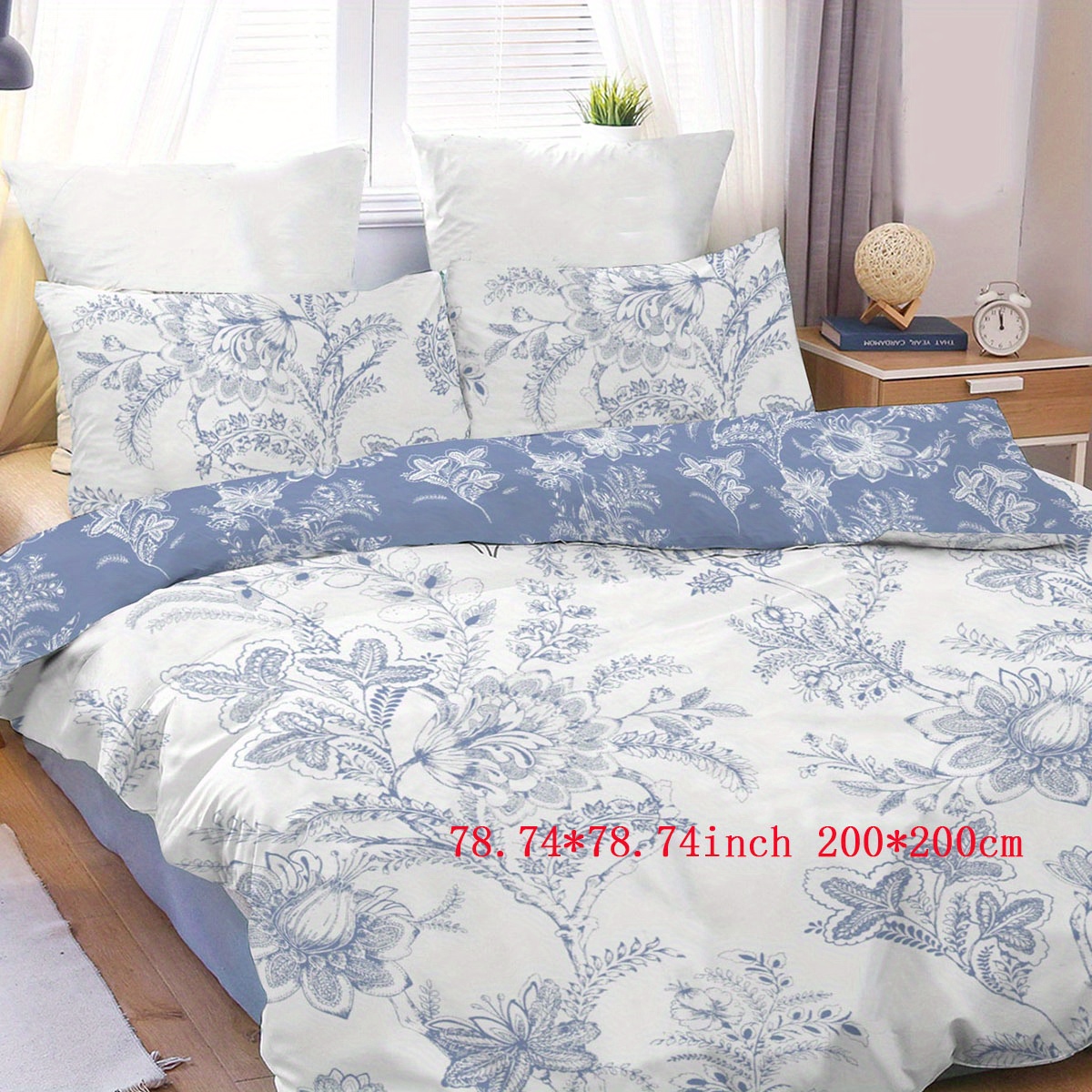 3pcs 's Song Blue Duvet Cover Set