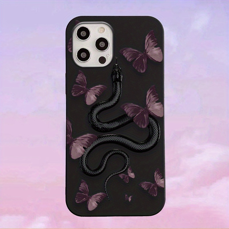 brighten up your iphone with a butterfly snake pattern mobile phone case details 5