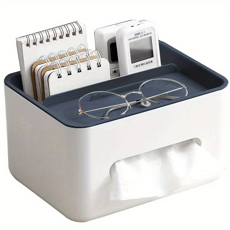  Tofficu Plastic Storage Box Tabletop Basket Remote
