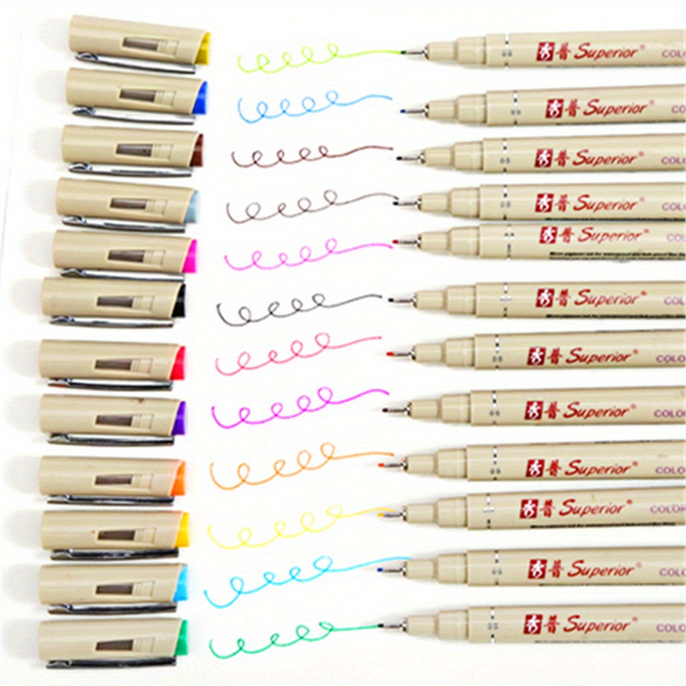 Colorful Needle Tube Pen, Professional Drawing Pen, Comic Drawing Design Pen,  Hook Line Pen - Temu United Arab Emirates