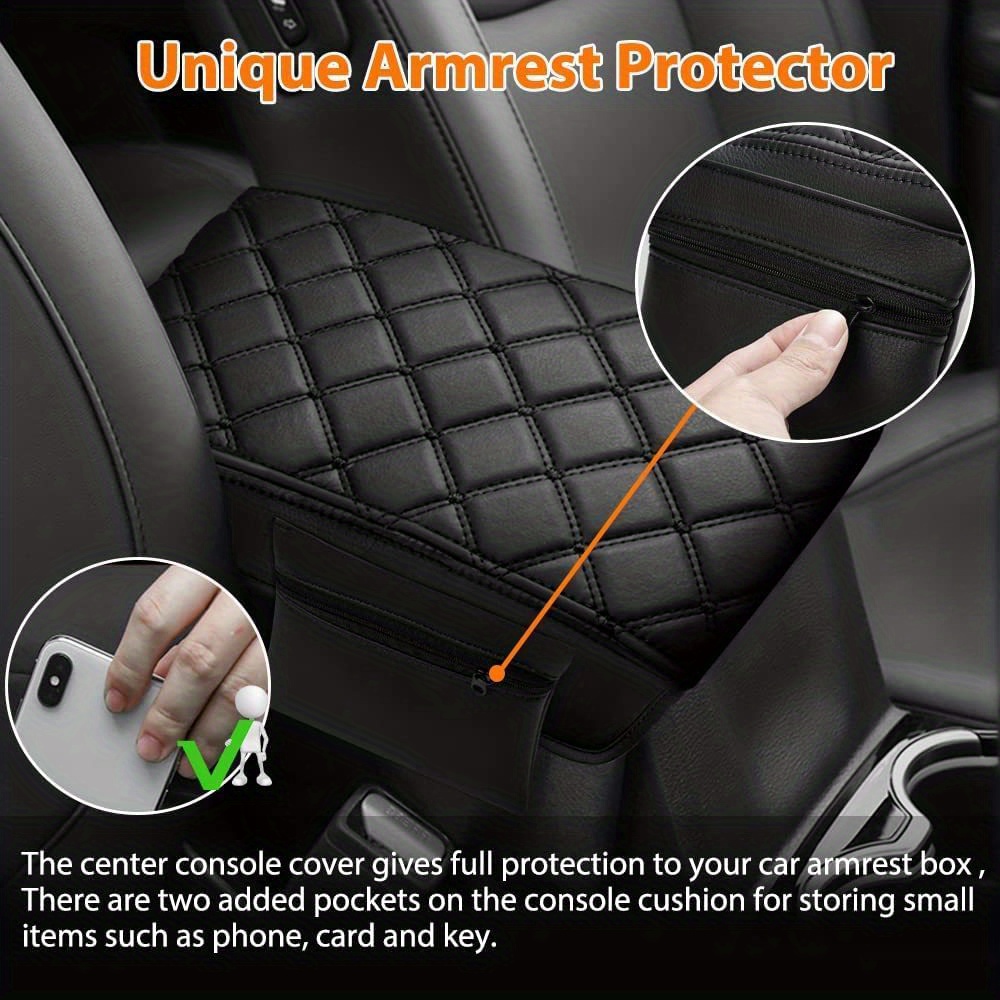 For Grand For Cherokee 2011-2021 With A Premium Leather Armrest Cover  Anti-scratch Protection! Temu Australia