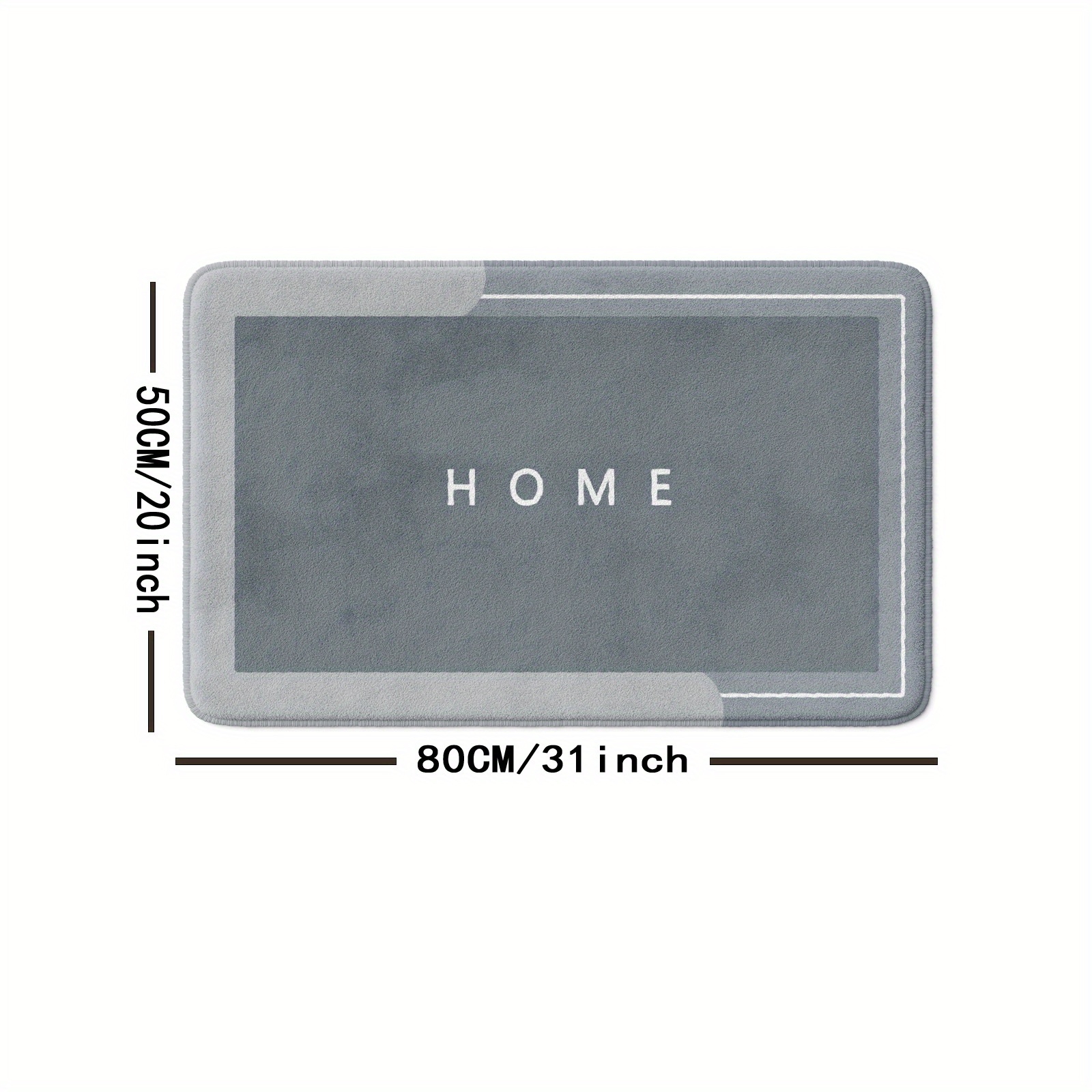 Contemporary Geometric Figure Bath Mat 16x24 20x31