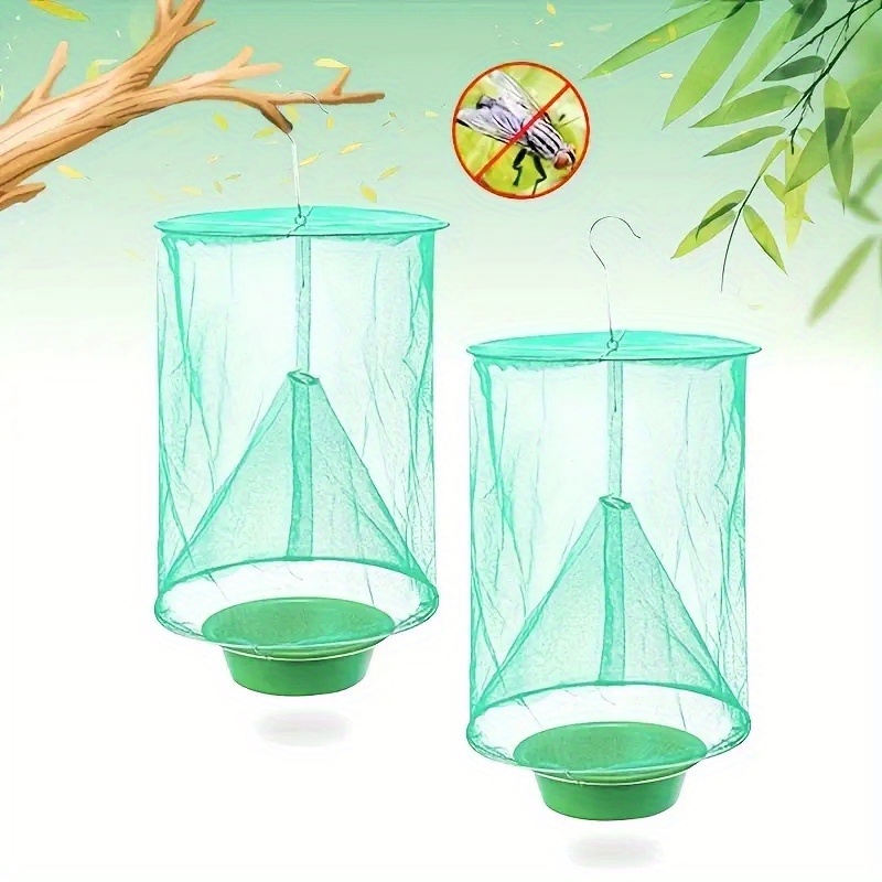 Ranch Fly Trap Reusable Fly Trap With Tray For Indoor Outdoor Hanging  Farms, Stable, Garden, Orchard, Park, Pest Control - Temu