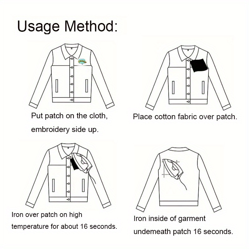 Embroidery Applique Patch Butterfly Diy Hot Melt Glue Cloth - Temu