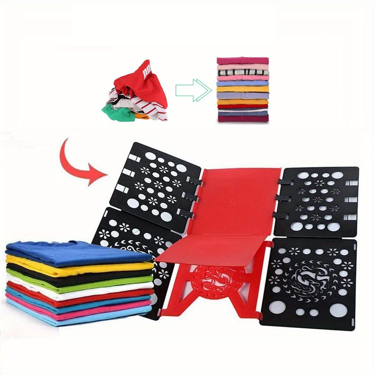 Shirt Folding Board V4 Easy to Fold Clothes Folding Board Sturdiness Clothes  Folder Durability T Shirt Folder Board Wrinkle Free Shirt Folding Board  Adult