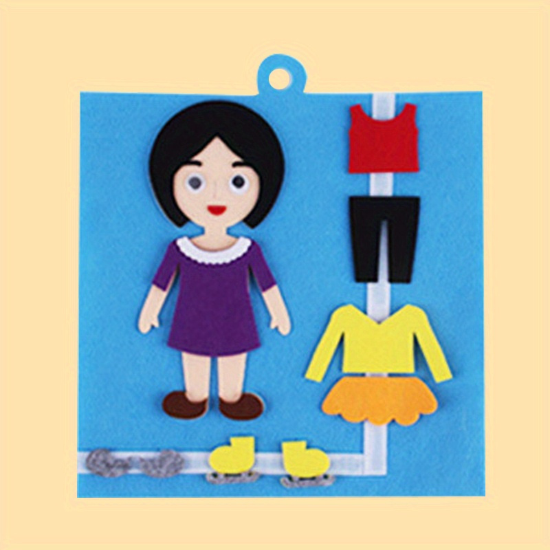 kindergarten characters dress up cognitive puzzle handcrafted   for childrens educational play details 1