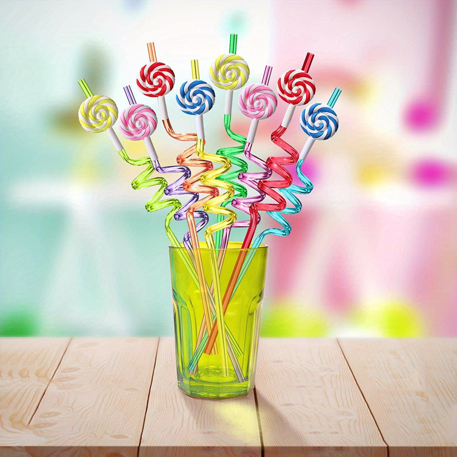 Reusable Plastic Straws With 2 Cleaning Brushes - Perfect For Candyland  Party Favors! - Temu