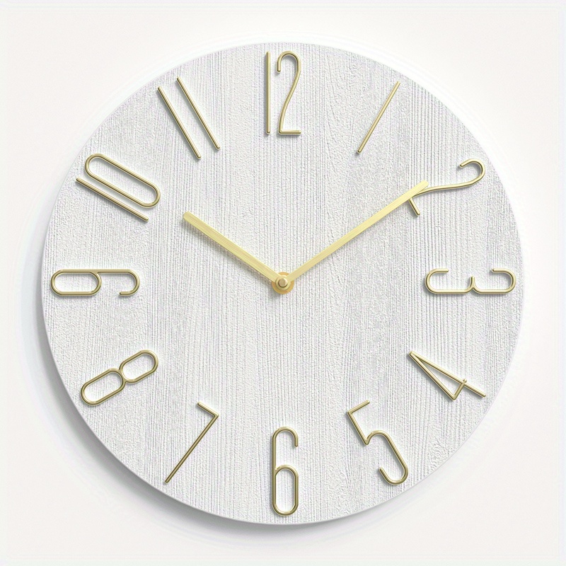 Reloj de pared analógico Carisma Relógio parede redondo 20cm silencioso  decorativo quarto con diseño reloj de pared redondo decorativo silencioso  20 cm para dormitorio blanco