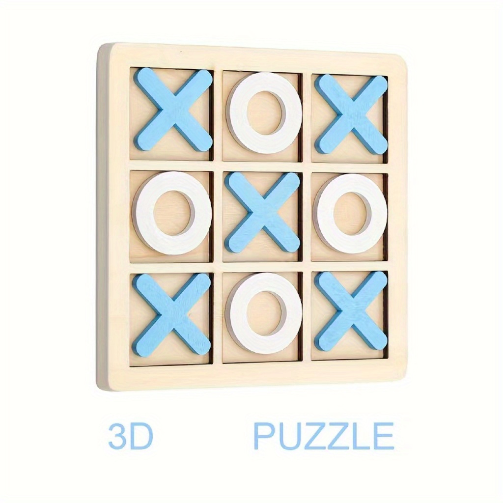 3D Tic Tac Toe - Wooden XOXO Game