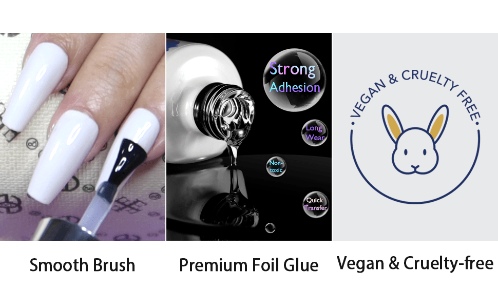 Nail Art Foil Glue Gel Pegatinas Papel Aluminio Nail Glue - Temu