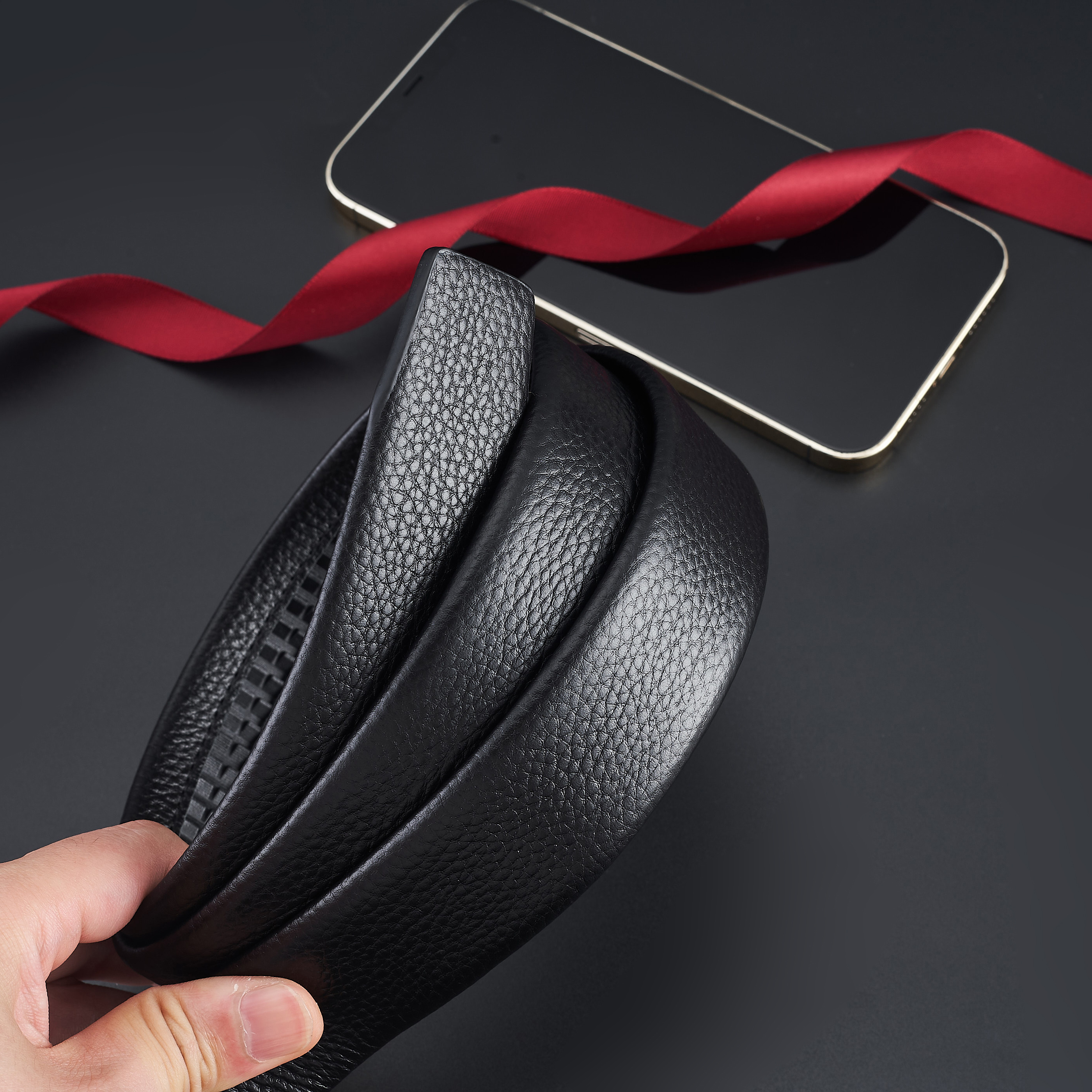 WADORN 2.73 Yards 10mm Flat Genuine Leather Cord For Crafts, Genuine