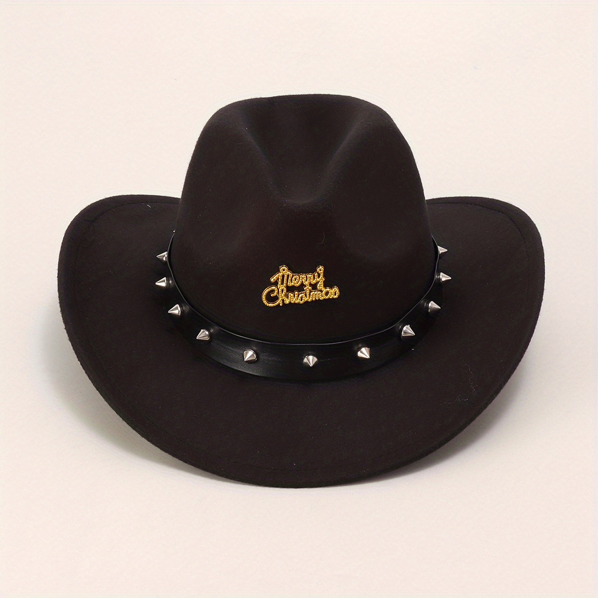 Vintage Western Cowboy Woolen Hat British Belt Jazz Top Hat
