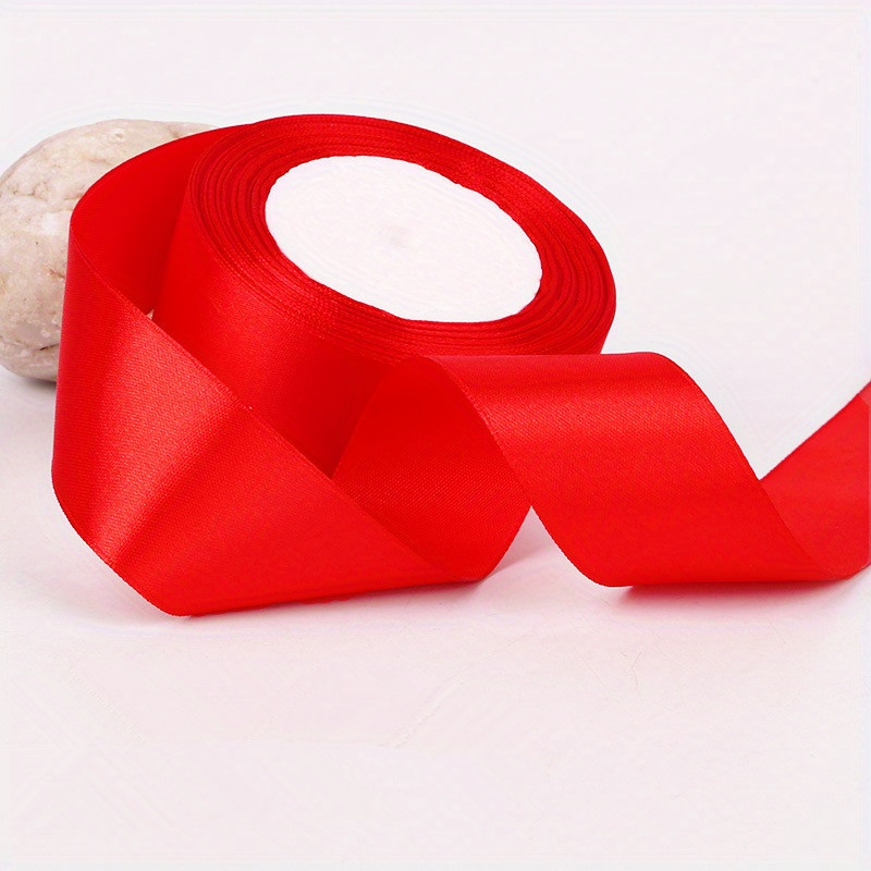 Red Silk Ribbon 1/2 inch wide BY THE YARD