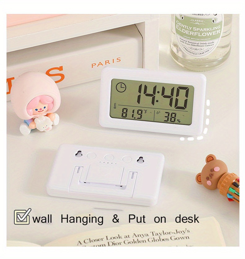 Desktop Clock, Alarm, Timer & Thermometer (WT302N) with Alarm