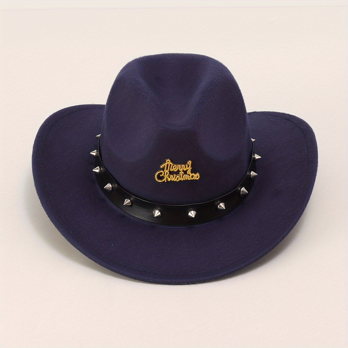 Vintage Western Cowboy Woolen Hat British Belt Jazz Top Hat