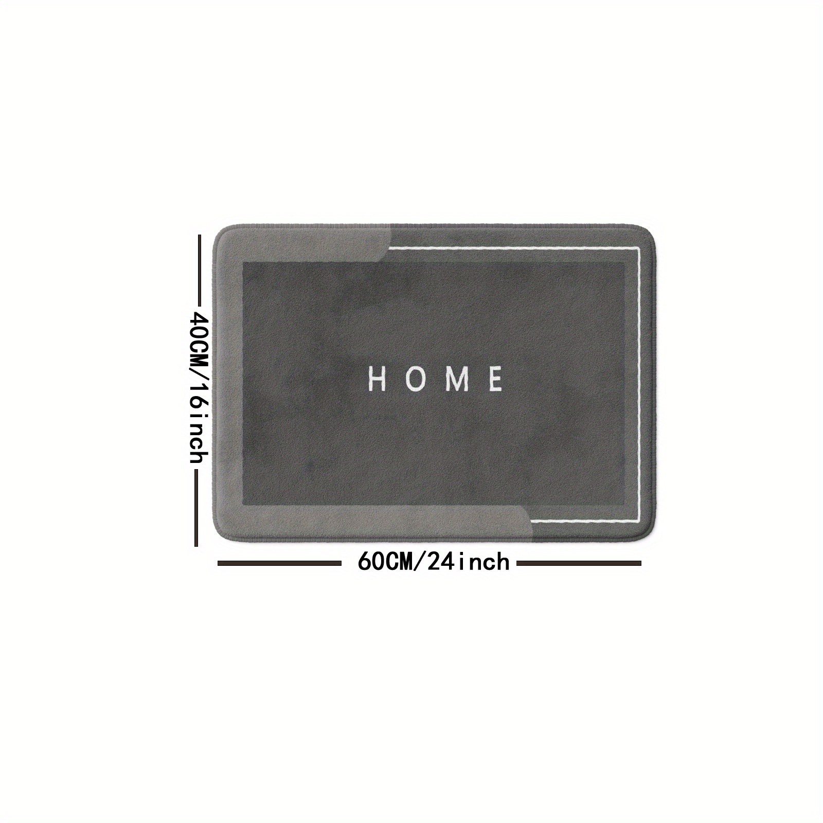 Contemporary Geometric Figure Bath Mat 16x24 20x31