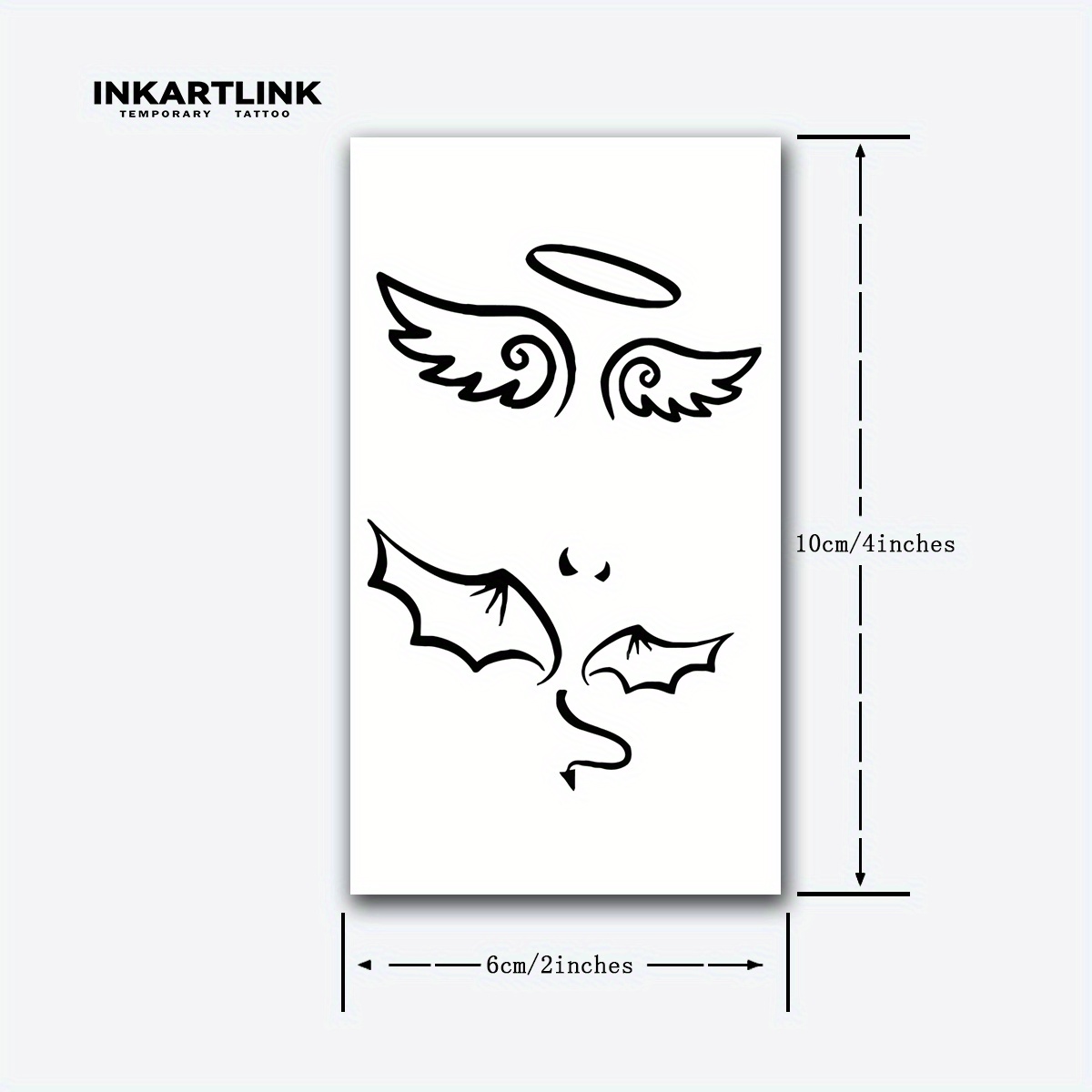 Временная татуировка для тела Ангелы и демоны - купить с самовывозом в СберМаркет
