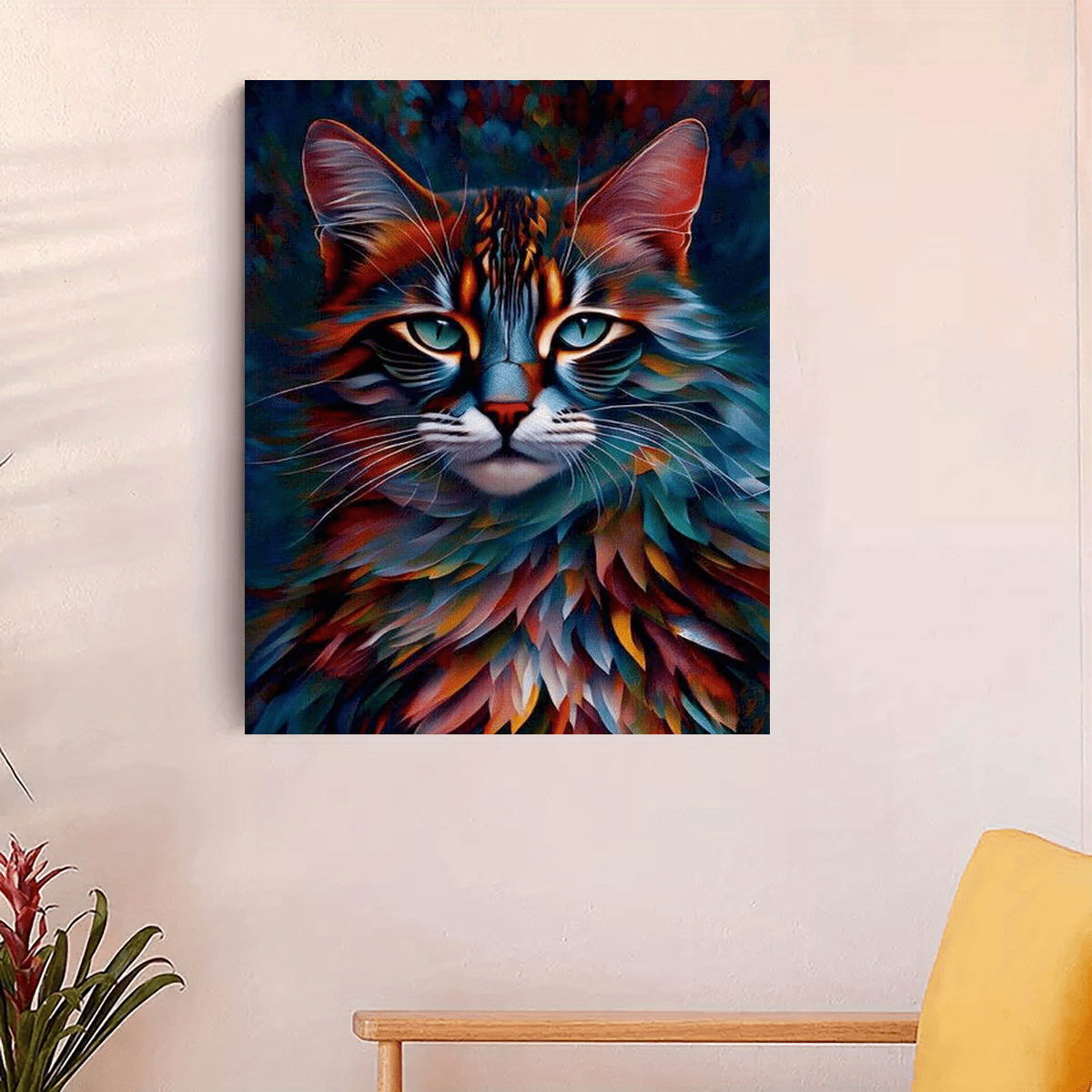 DIY Oil Painting by Numbers Tabby Cat Paint by Number Kits Oil Painting  Canvas for Adults and Kids Paintings for Home : : Toys & Games