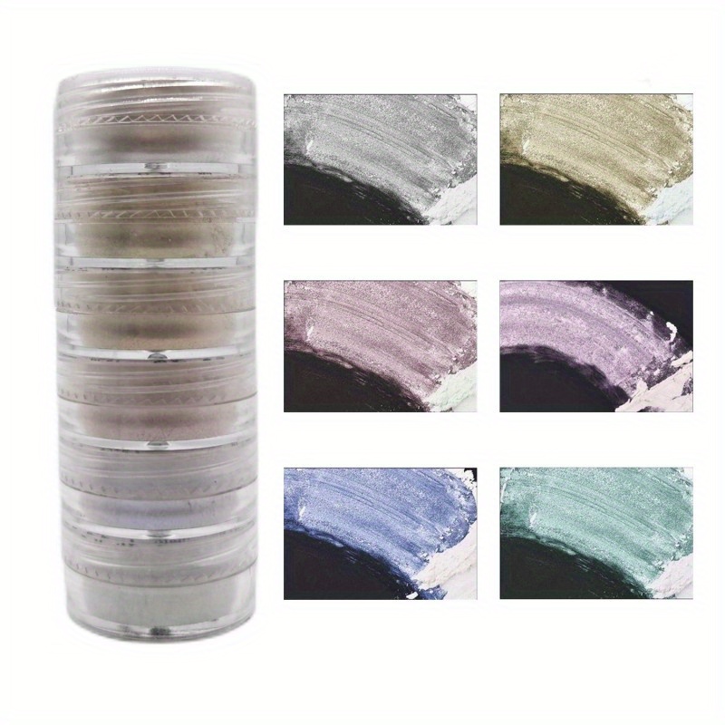 6 Colors Set Mica Powder For Diy Projects Epoxy Resin - Temu