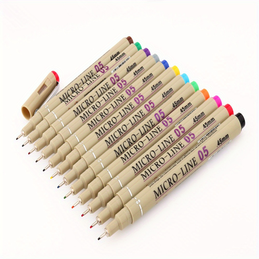 9 color hook line pens set needle tube pen comic pen for art