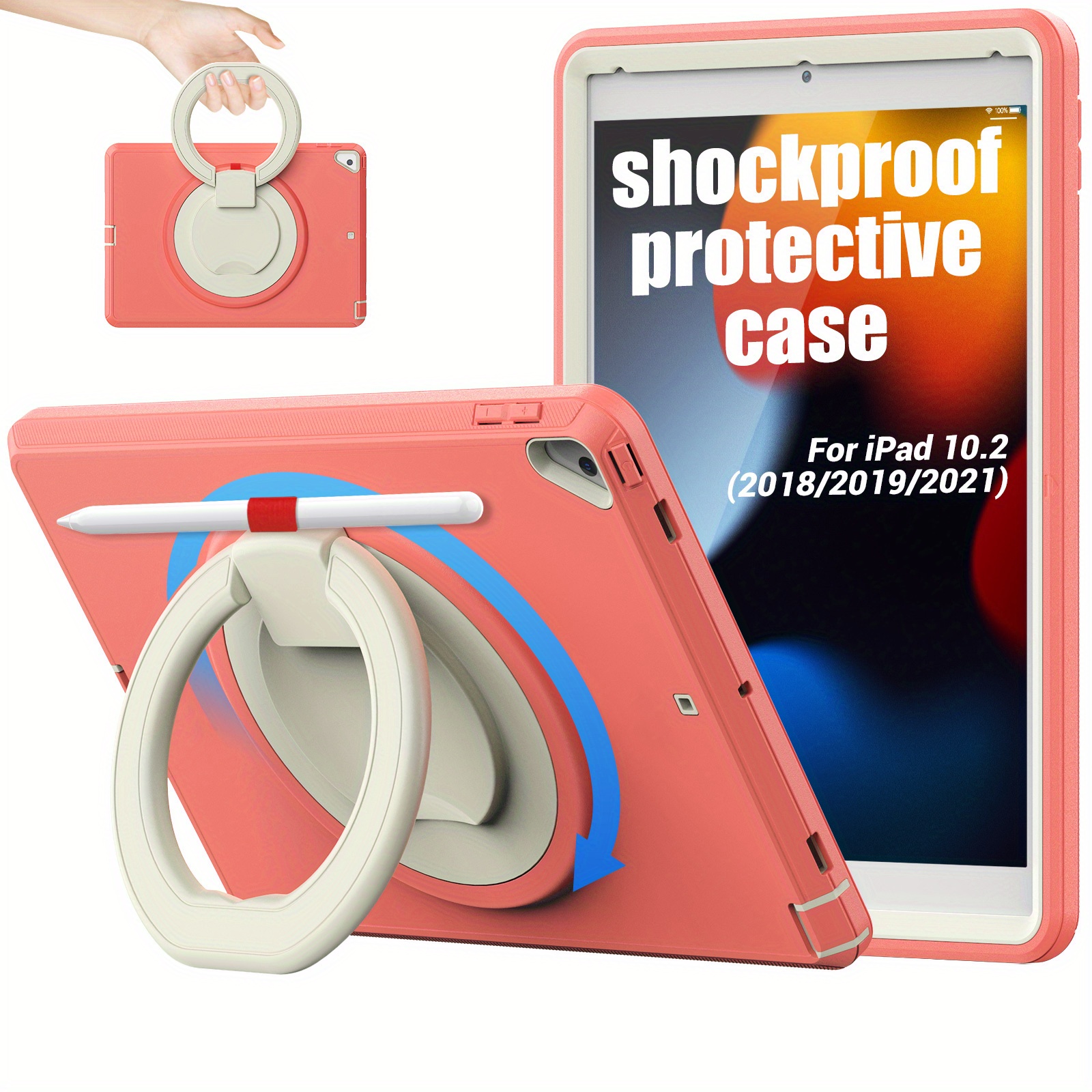 ProCase Étui Antichoc pour iPad 10.2, iPad 9, iPad 8, iPad 7