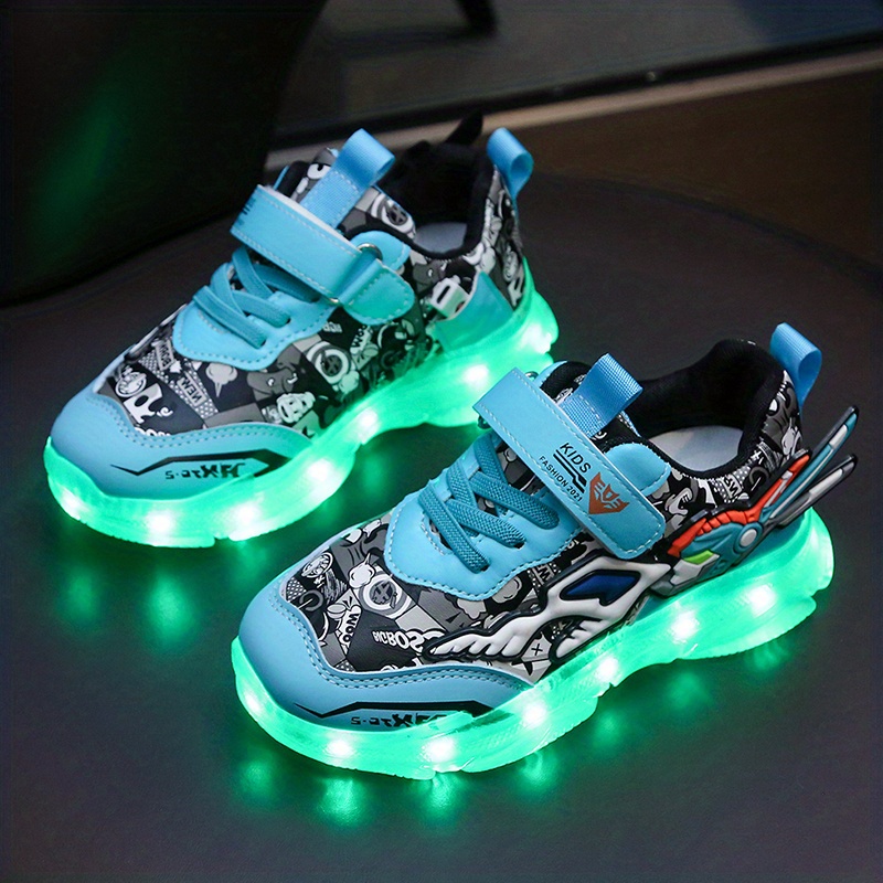 O&N LED Shoes USB Charging Luminous Sports Shoes Sneakers