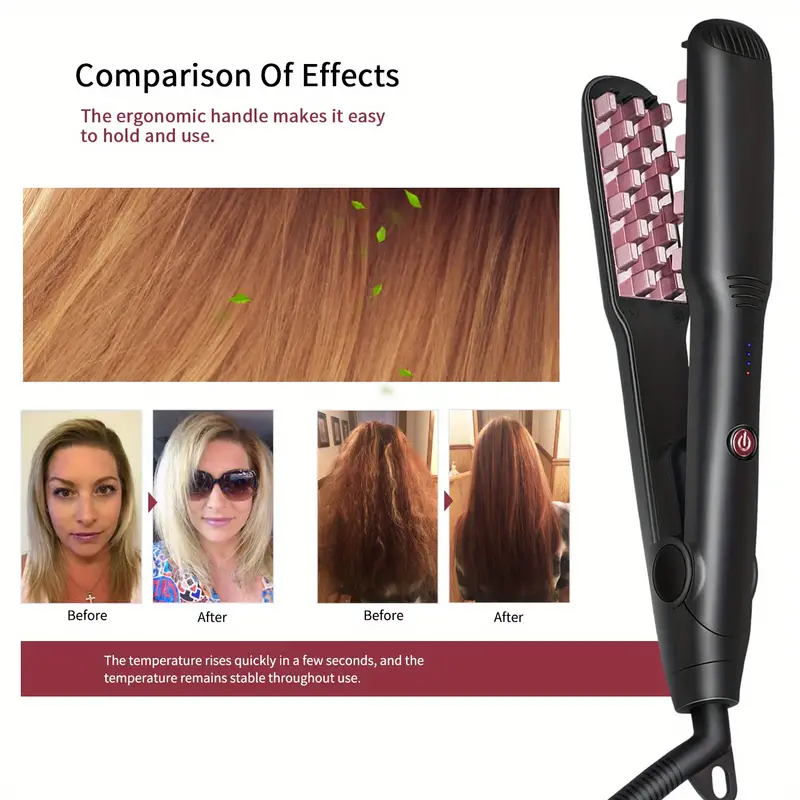 hair curler professional fluffy iron for crimp styls corn cracker machine hair styling tools for women men details 3