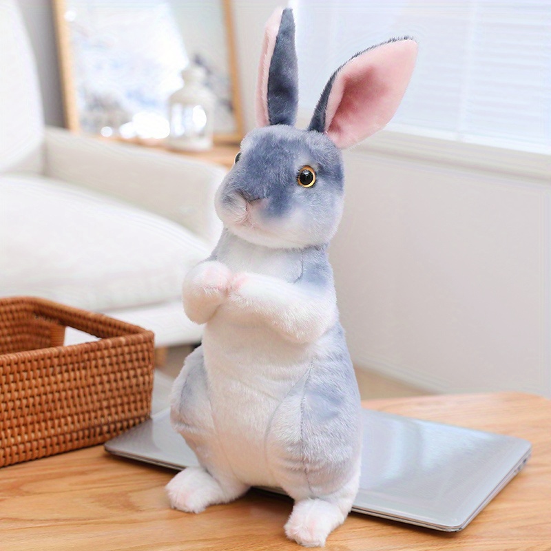 Lapin Mignon En Peluche En Coton Kawaii Animal Bunny Cadeaux pour Les  Familles D'amis blanc 30cm - Cdiscount Jeux - Jouets