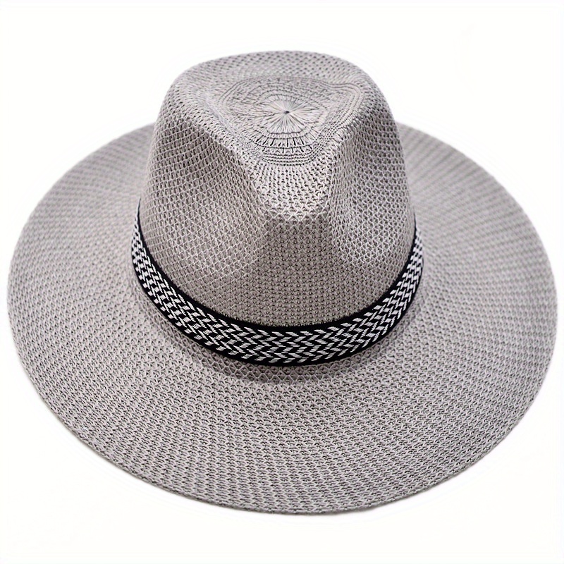 Men's Sun Hat Summer Farmer Straw Hat Outdoor Men's Sun Hat - Temu